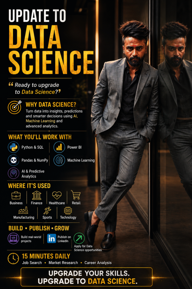 Prashanth Tunniki UPGRADE YOUR SKILLS. UPGRADE TO DATA SCIENCE.